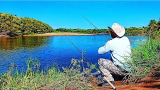 Рыбалка На Две Донки.... Наловил Приготовил Судака .Fishing In Kazakhstan.