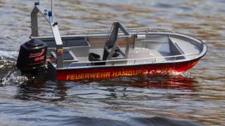 SchiffsModell: Baubericht Kleinboot Typ 1 der Freiwilligen Feuerwehr in 1:10 und 1:25