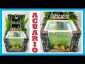 Acuario en cascada con poliestireno y cemento / Making Waterfall Aquariums box Styrofoam