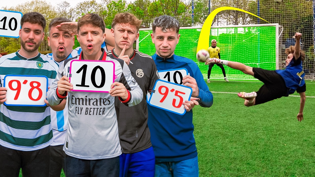 PUNTUANDO nuestros REMATES con YOUTUBERS *CASTIGO histórico para el PERDEDOR*⚽🔥