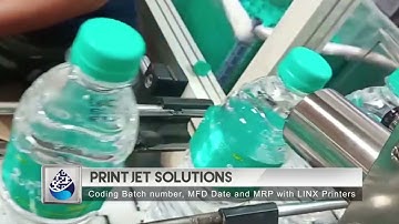 Coding on Pet Bottles with LINX Continuous Inkjet Printers