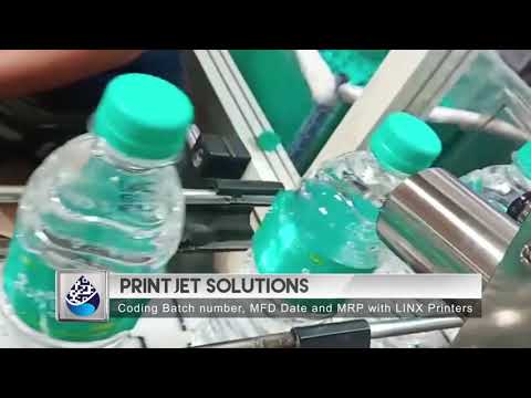 Coding on Pet Bottles with LINX Continuous Inkjet Printers