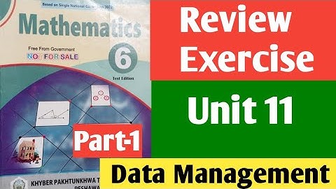 Review Exercise unit 11 Data Management  Math 6th New course kpktbb and PTB 2023 SNC