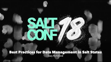 Best Practices for Data Management in Salt States