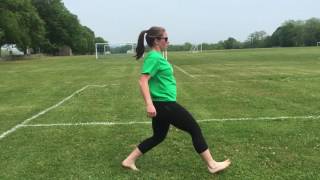 Quad Pull into Fwd. Lunge w/ Twist