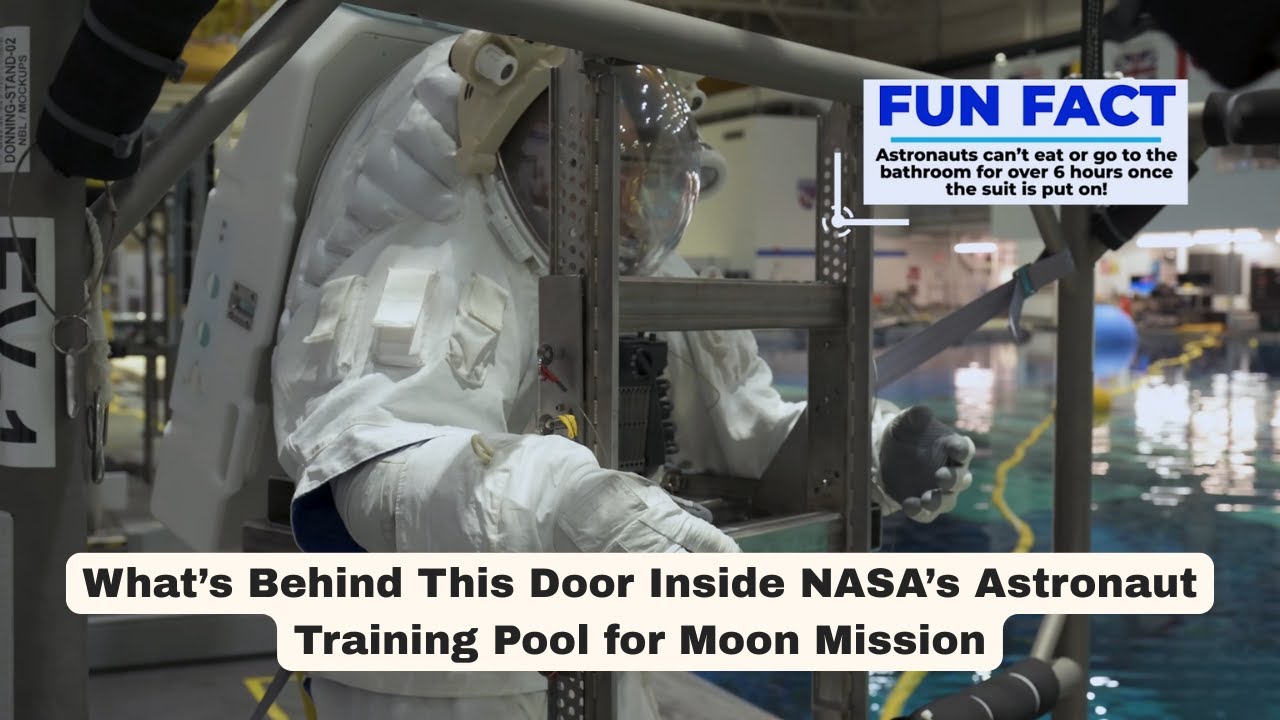 What’s Behind This Door Inside NASA’s Astronaut Training Pool for Moon Missions