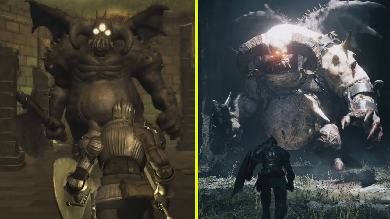 Demon's Souls Remake vs Original Early Graphics Comparison (PS5 vs