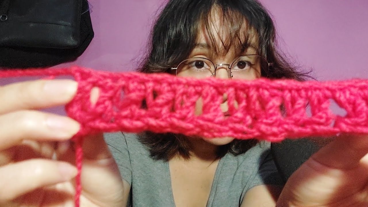 🎙ASMR con chicle mientras te enseño a tejer🧶