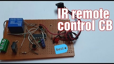 How to make wireless ON/OFF, IR remote control circuit using cd4017 #wireless #IR