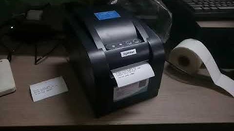 Cách thiết lập máy in tem Xprinter XP 350B sang in hóa đơn