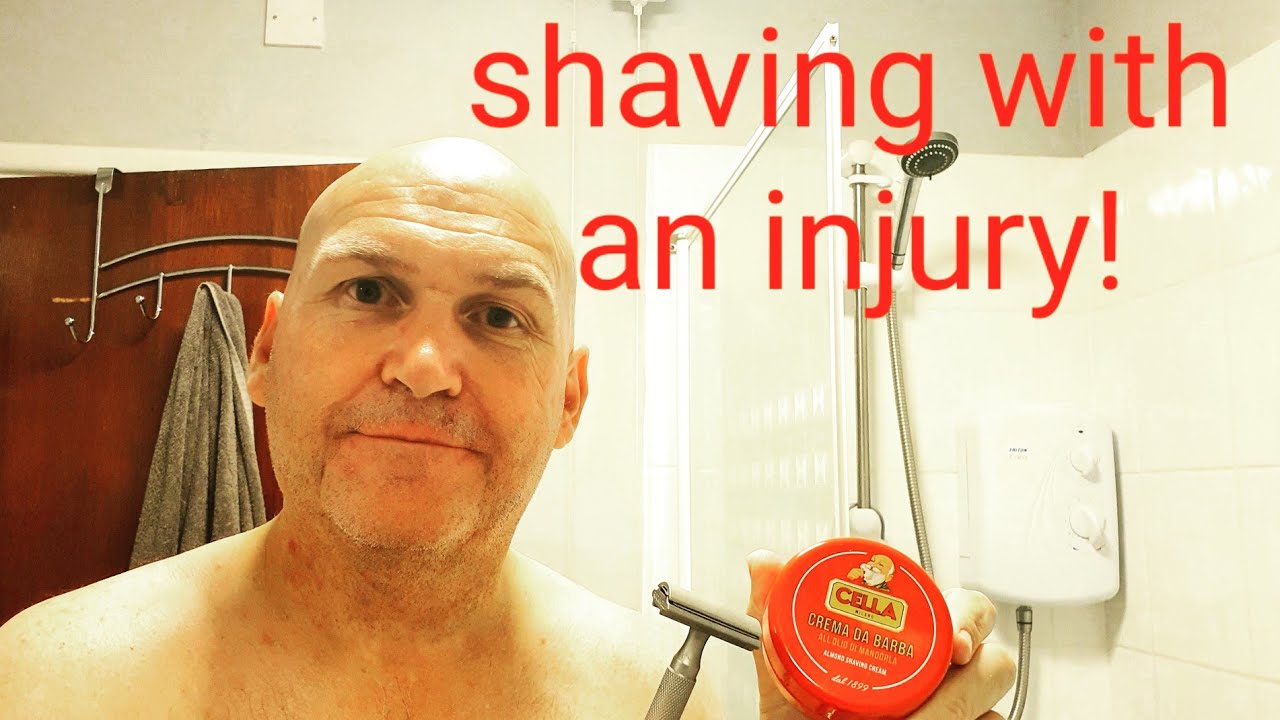 Shaving with an Injury. Rockwell 6S Plate R2.
