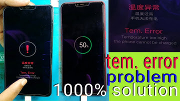 tem error | oppo A5 tem error problem fix | temperature too high the phone cannot be charged