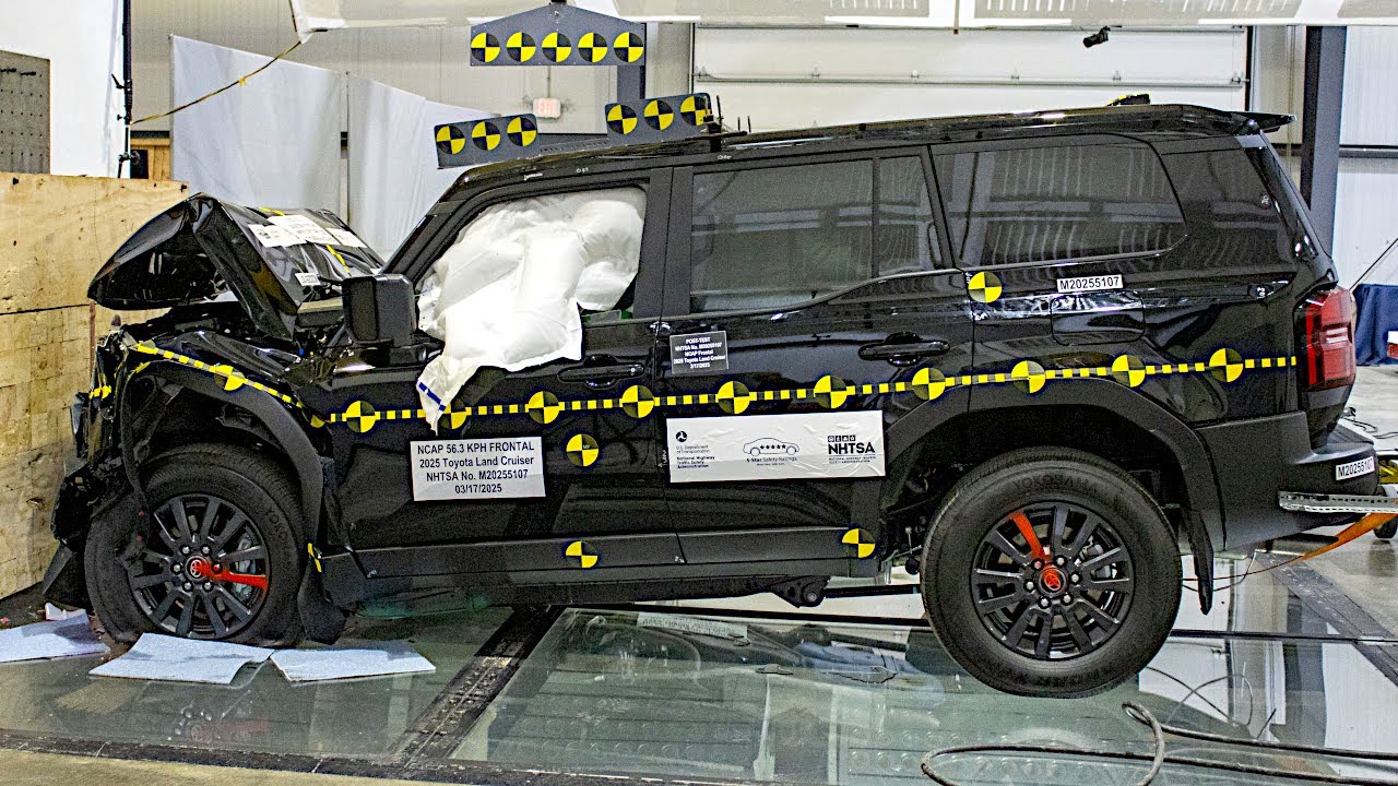 2025 Toyota Land Cruiser Crash Test - YouTube