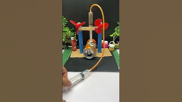 Hydraulic pressure machine project #hydraulic #project #science #tech #experiment #dcmotor #shorts