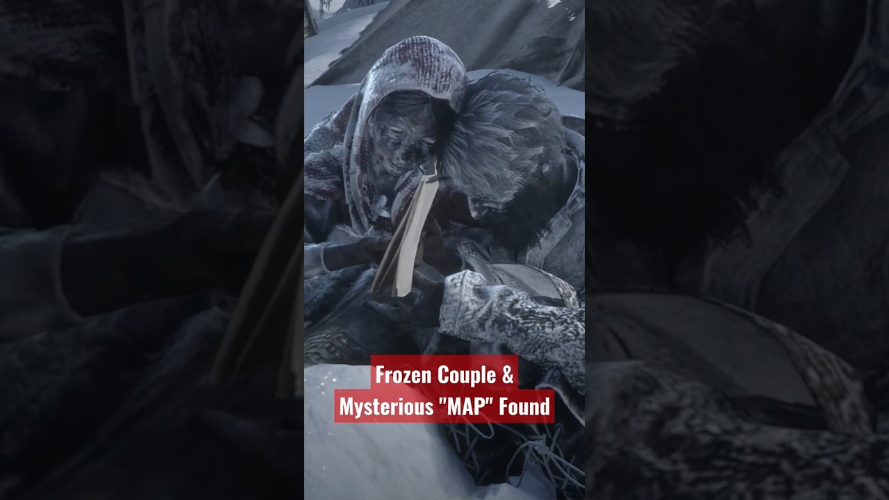 Frozen Couple & Mysterious Map found in Grizzly Mountain - Red Dead Redemption 2 