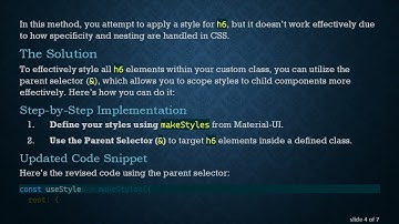 How to Inherit and Override Text Styles in ReactJS with Material-UI