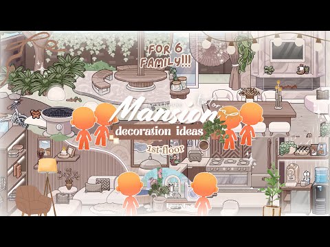 𝜗ৎ ₊˚ FREE! MANSION DECORATION IDEAS FOR 6 FAMILY | FIRST FLOOR ⋆˚꩜｡