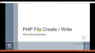 PHP Create and Write File