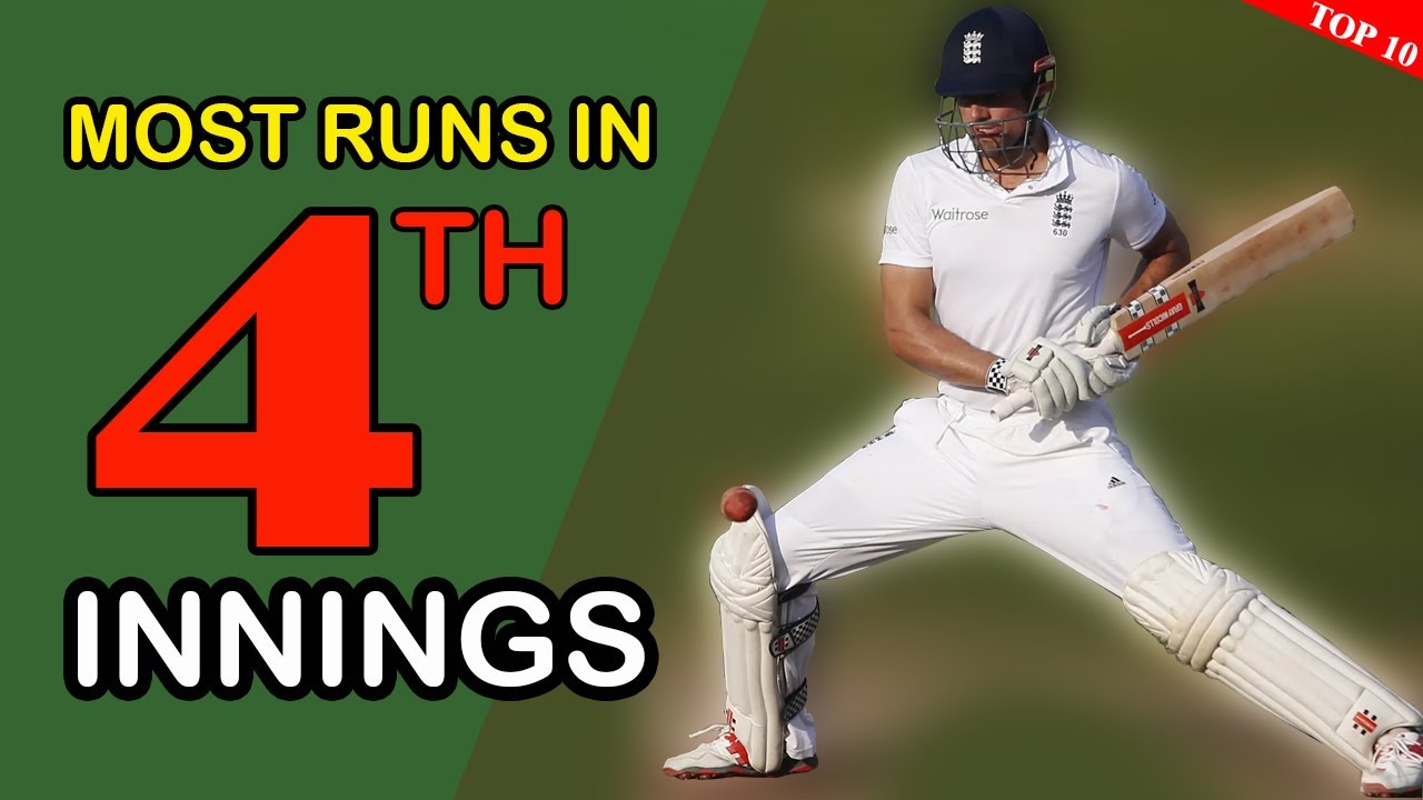 Most Runs in Fourth Innings in Test Cricket | Top 10 batsman - YouTube