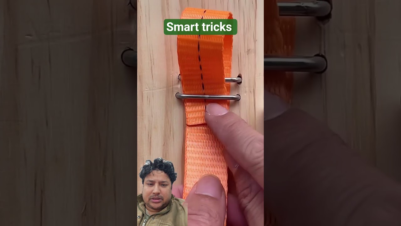 Это отличный 🔥 простой способ закрепить плоскую веревку. 