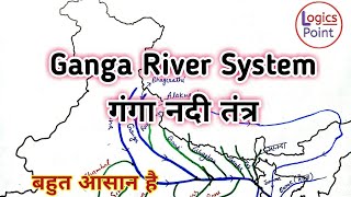 Geography : Ganga River System | Ganga and supporting rivers | गंगा नदी तंत्र [ HINDI ]
