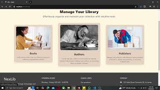 Introducing NexLib the Interactive Library Management System