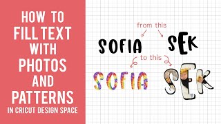 How To Fill Text with Photos and Patterns | Cricut Design Space