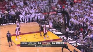Kawhi Leonard  dunks on Mike Miller | Game 6 NBA Finals 6.18.2013 | #nbafinals #dunk