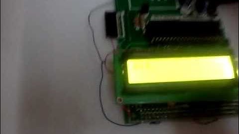 89s52 based Temperature sensor