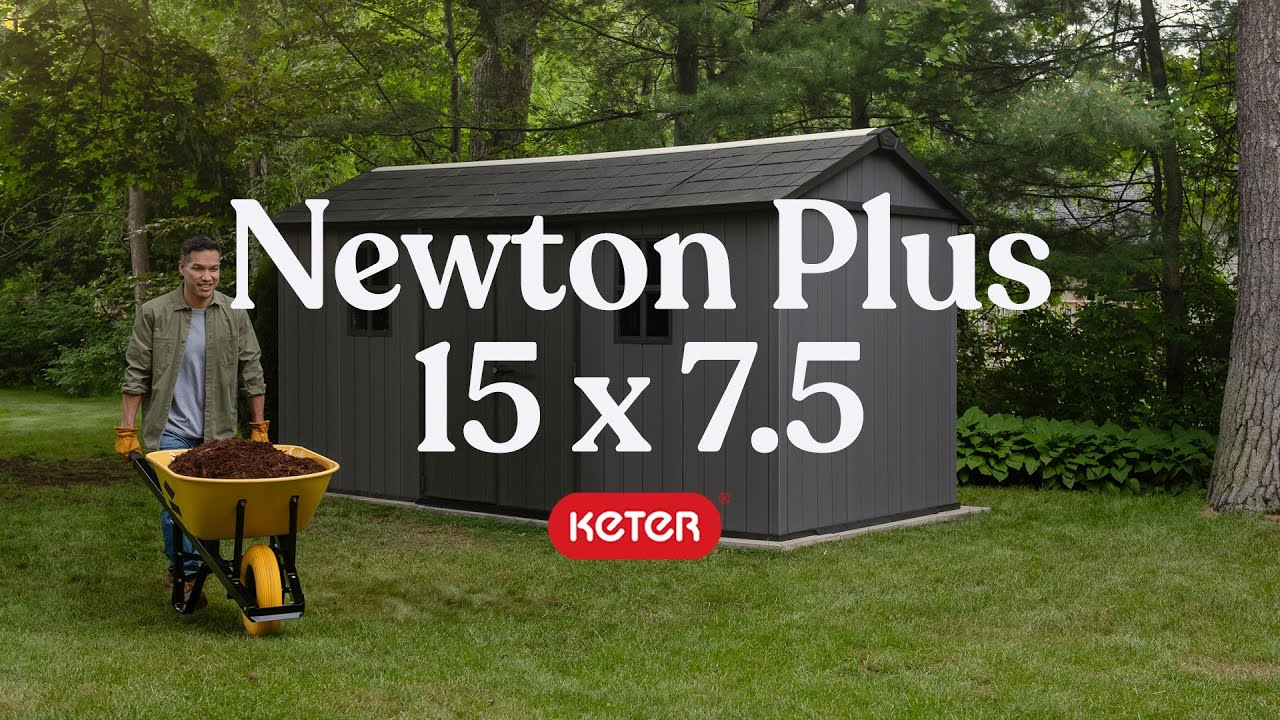 Introducing The Keter Newton Plus 15 x 7.5ft Shed