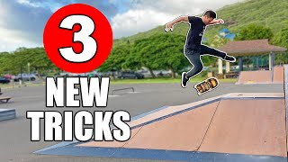 3 NEVER BEEN DONE TRICKS | Bigflip Late Switch Casper Flip & More!
