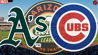 ATHLETICS vs CHICAGO CUBS MLB BASEBALL SPRING TRAINING LIVE GAME CAST & CHAT