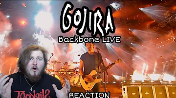 Gojira Backbone LIVE REACTION