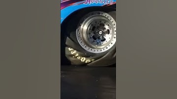How drag tires look in slow motion