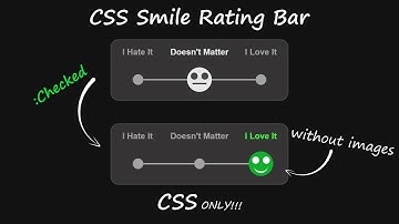 Smile Rating Bar HTML CSS | Smile CSS Animation