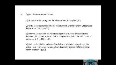 Bright Analyst CFA Level 1 Measurement Scales