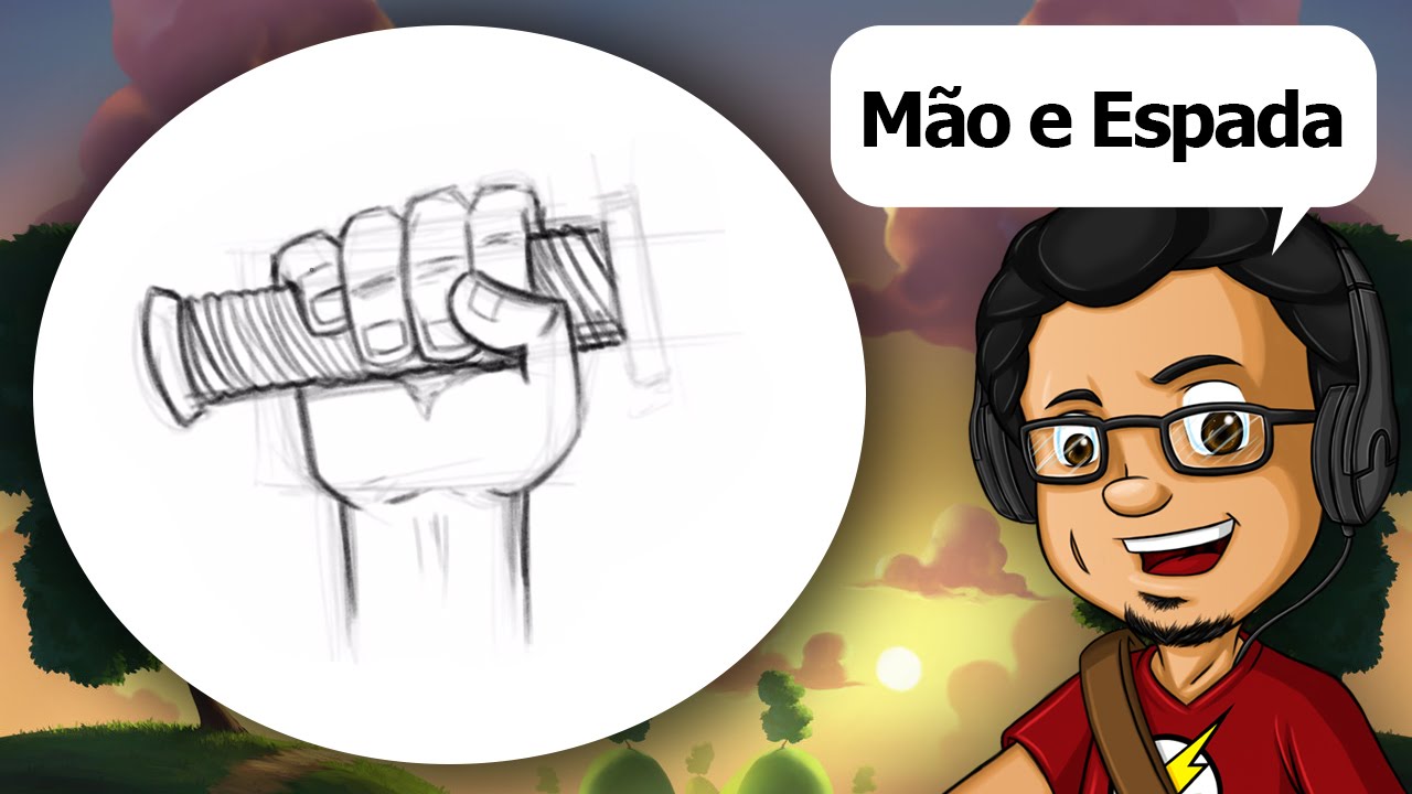 Como Desenhar - Mão e Espada, image size:1280x720