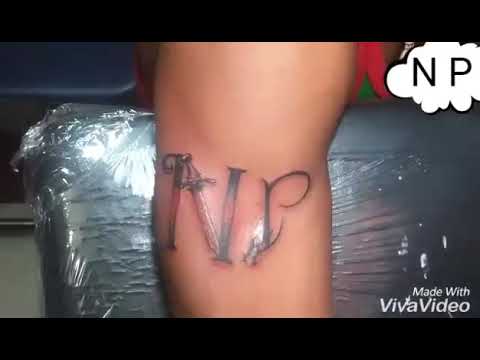 Very simple letter tattoo designs of P N and M  YouTube