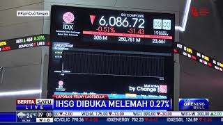IHSG Kamis (19/8) Pagi Dibuka di Zona Merah, Melemah 0,27 Persen