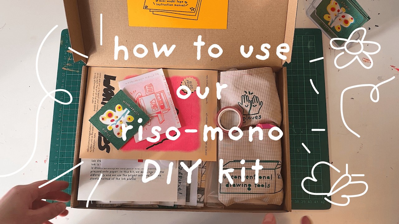 DIY kit riso-monotype at home by Studio Vlinderboom