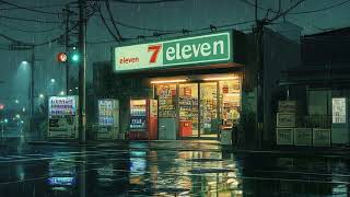 Quiet Rainy Streets &amp; Glowing Store Lights 🌧️ Soft Lofi Beats for Sleep &amp; Peaceful Late Night Vibes