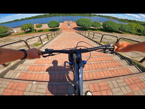 Как съезжать и заезжать по ступенькам на велосипеде ? | Уроки езды на велосипеде для новичков