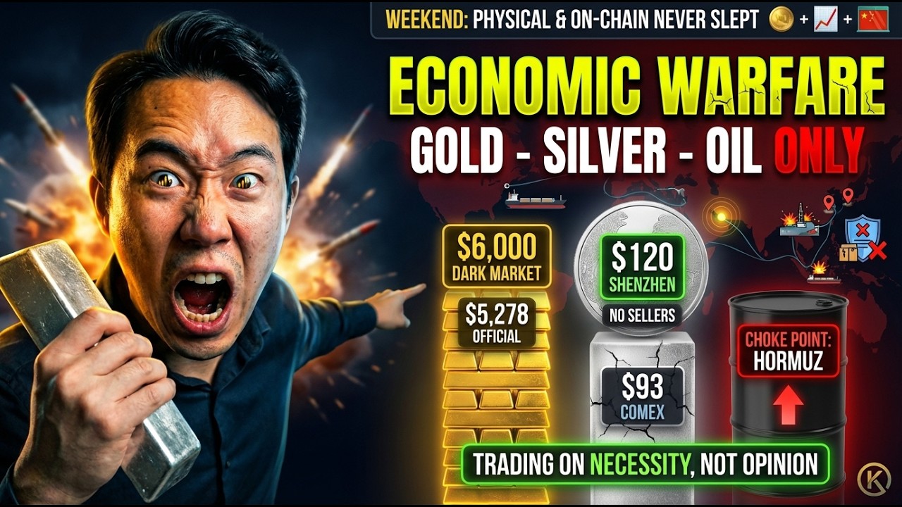 JUST IN: $6,000 Gold, $120 Silver, Hormuz Frozen – The War Just Broke Price Discovery