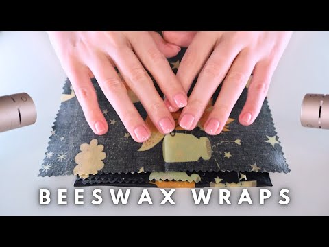 [ASMR] Beeswax Wraps | Only Gentle Sounds for Sleep (No Talking) Tapping-Scratching-Sticky Crinkles