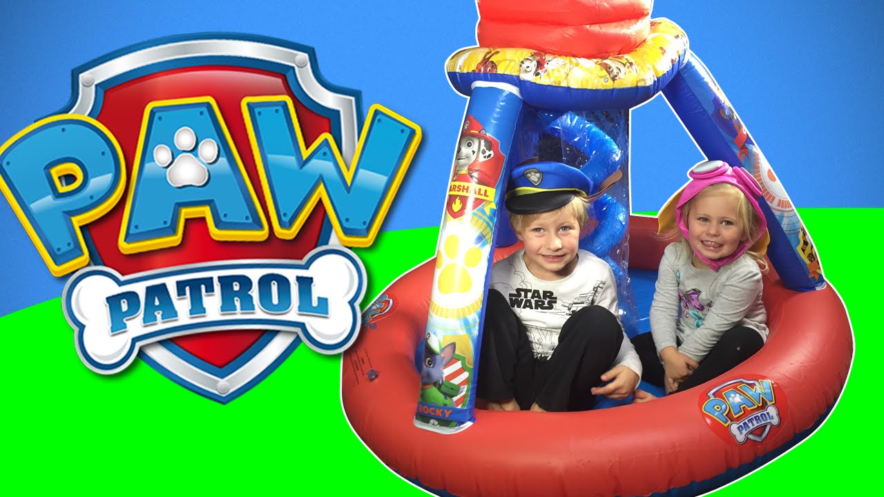 PAW PATROL Nickelodeon Inflatable Blow Up Playset by Spin Master a Paw Patrol Toy Parody payback time 1