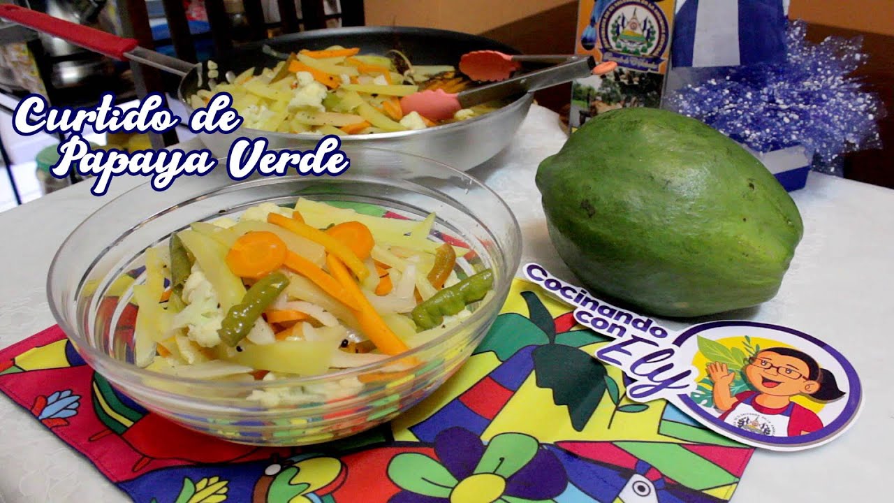 Preparando un Riquísimo CURTIDO DE PAPAYA VERDE YouTube