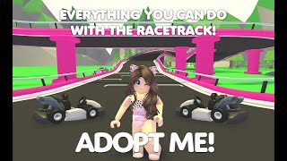 EVERYTHING you can do with the NEW RACETRACK! *RACE WITH PRIZES* in Adopt me!