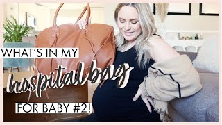What&#39;s In My Hospital Bag For Baby Number 2! *Labor &amp; Delivery 2021* Essentials!