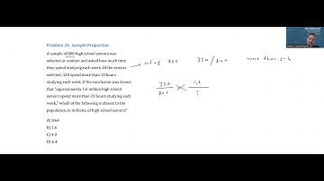 SAT prep 360  s1e25 Sample Proportion
