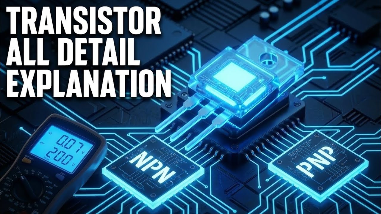 Transistor Kya Hota Hai? | NPN PNP Working | Multimeter Testing | Complete Hindi Explanation 